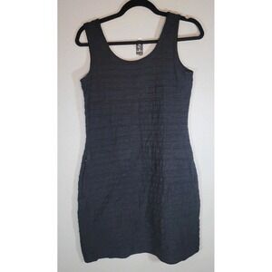 Toad&Co‎ Black Sleeveless Dress Medium Organic Cotton Tencel Pocket
